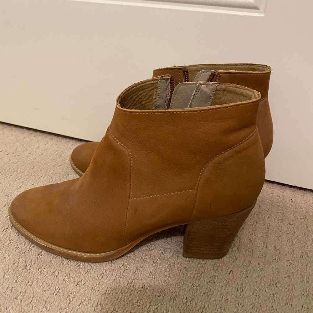 Brown Steve Madden booties... size 7.5